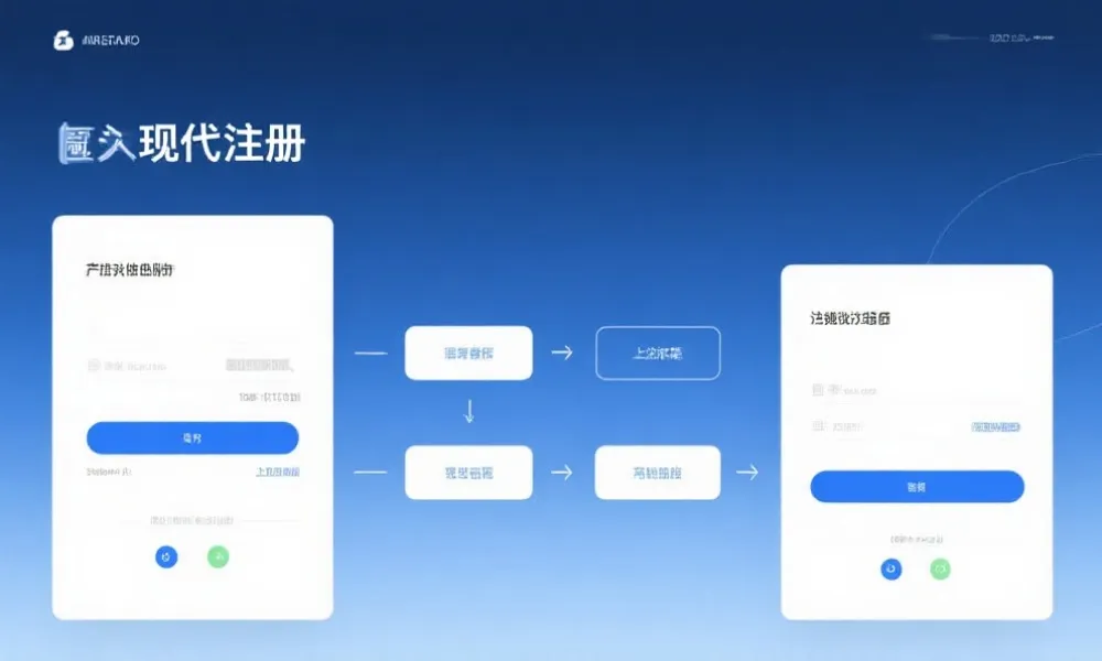 现代化注册界面流程图